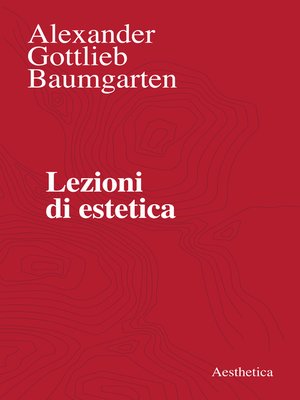 cover image of Lezioni di estetica